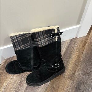 UGG AUSTRALIA KIDS SHOES MAURA BLACK BOOTS SZ 6